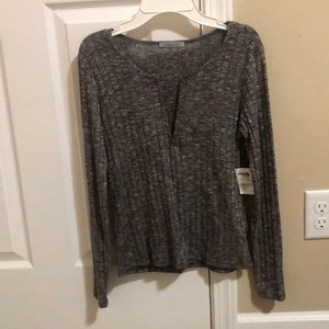 a grey long sleeve!